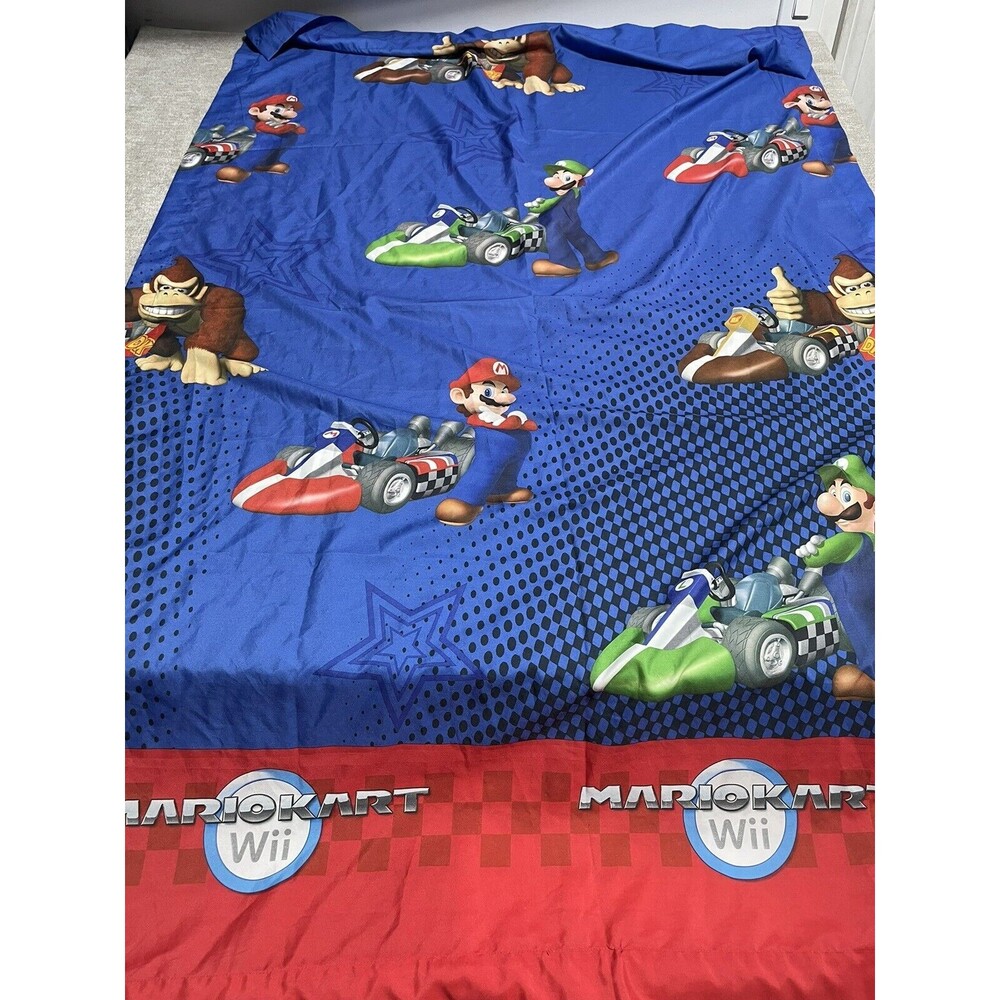 Nintendo Mario Kart Wii Drapes 2010 40x 60